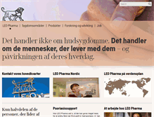 Tablet Screenshot of leo-pharma.dk