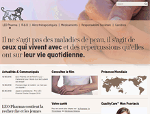 Tablet Screenshot of leo-pharma.fr
