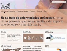 Tablet Screenshot of leo-pharma.es